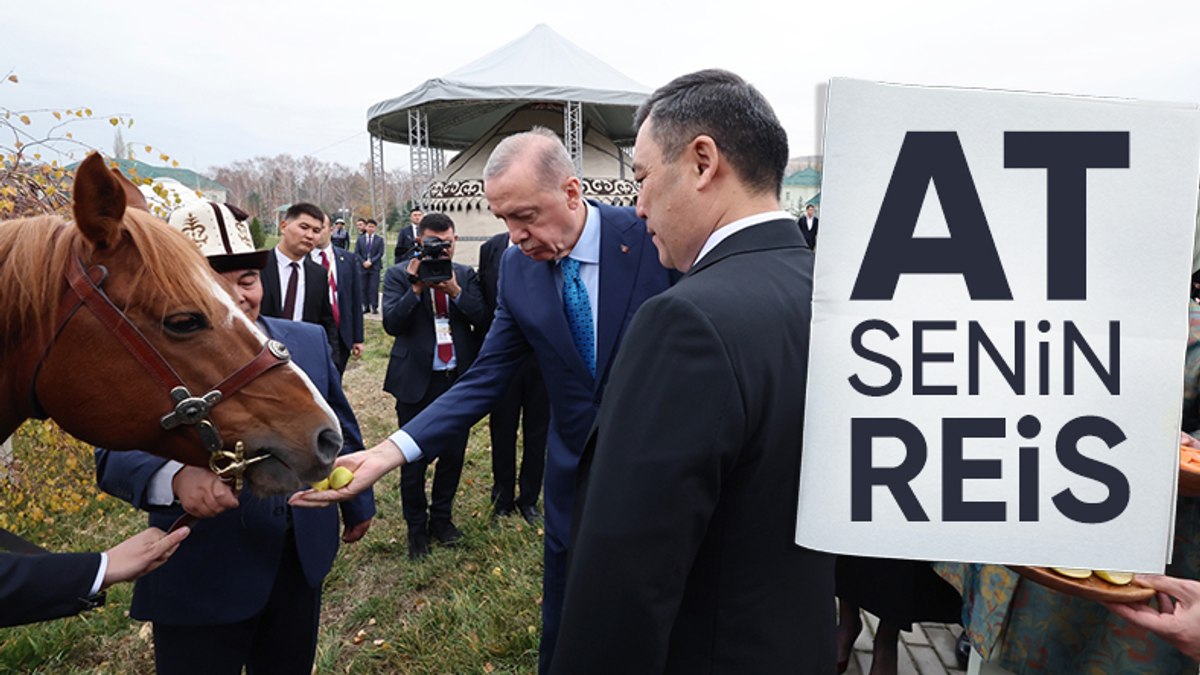 Sadır Caparov, Cumhurbaşkanı Erdoğan’a at hediye etti